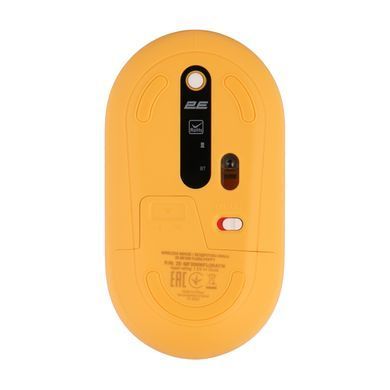 2E Миша MF300 FLORA:POPPY Silent WL BT, жовтий 2E-MF300WFLORAYW фото