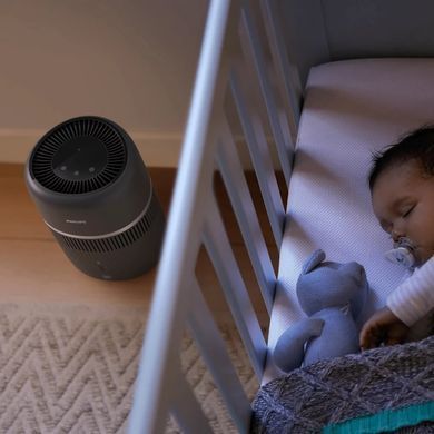 Philips Зволожувач повітря Philips традиційне зволоження Series 4000, 44м2, 4,5л, 300мл/г, сенсорне, режим сну, нічник, чорний