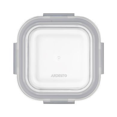 ARDESTO Food storage container Gemini 0.5l, borosilicate glass, plastic, square, transparent AR1250BSQ фото