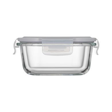 ARDESTO Food storage container Gemini 0.5l, borosilicate glass, plastic, square, transparent AR1250BSQ фото