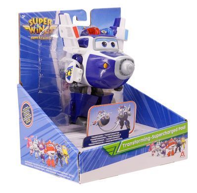 Super Wings Ігрова фігурка-трансформер Transforming-Supercharge Paul, Пол EU740303 фото