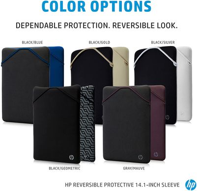 Чехол HP Protective Reversible 14 BLK/BLU Laptop Sleeve 2F1X4AA фото