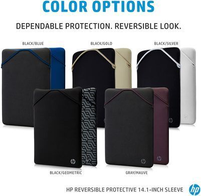 HP Чехол 15 Reversible Protective Grey/Mauve Sleeve 2F1W8AA фото