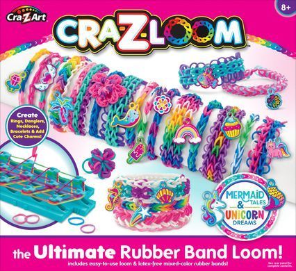 Cra-Z-Art Набір для виготовлення браслетів Cra-Z-Art Charm Loom Studio Mermaid and Unicorn 17350CRA фото