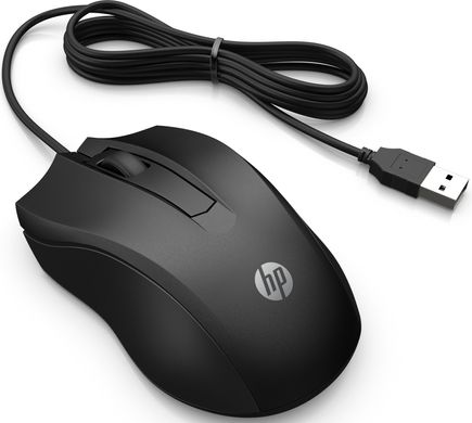 Мышь HP 100 USB Black 6VY96AA фото