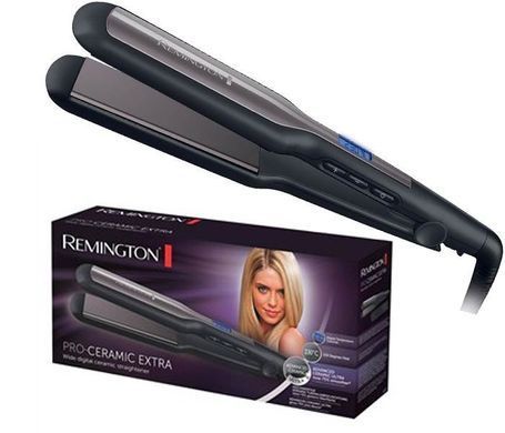 Remington Випрямляч Pro-Ceramic Extra, >300Вт, 150-230С, дисплей, чохол, кераміка, чорний S5525 фото
