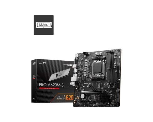 MSI Материнcька плата PRO A620M-B sAM5 A620 2xDDR5 M.2 HDMI D-Sub mATX 911-7E28-017 фото