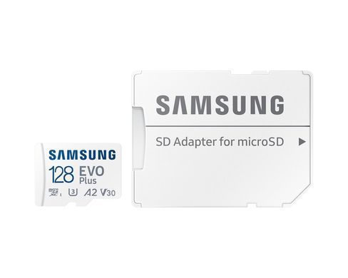 Samsung Карта памяти microSD 128GB C10 UHS-I R130MB/s Evo Plus + SD MB-MC128SA/EU фото