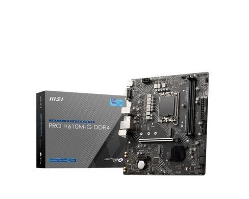 MSI Материнcкая плата PRO H610M-G DDR4 s1700 H610 2xDDR4 M.2 HDMI DP D-Sub mATX 911-7D46-228 фото