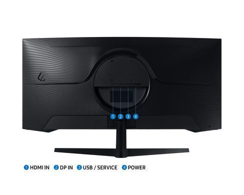 Samsung Монітор Samsung 34" Odyssey G5 C34G55TWW D-Sub, 2xHDMI, DP, VA, 3440x1440, 21:9, 165Hz, 1ms, CURVED LC34G55TWWIXUA фото