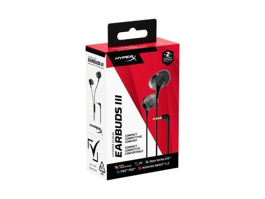 HyperX Гарнітура ігрова HyperX Cloud Earbuds III, 3.5мм, чорний BN7R9AA фото