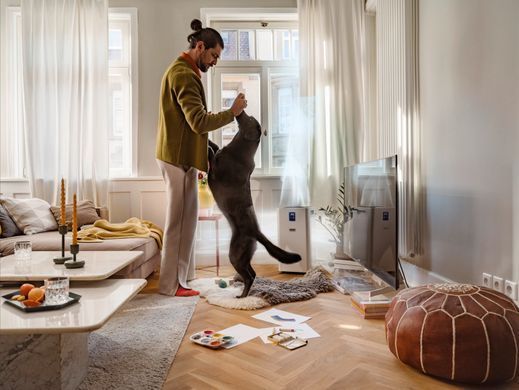 Karcher Воздухоочиститель AF 50, 50м2, 520м3/час, дисплей, 2 HEPA фильтра, 4 режима, инд. загр., белый