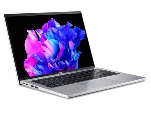 Acer Ноутбук Swift Go 14 SFG14-71 14" 2.8K OLED, Intel i7-1355U, 16GB, F512GB, UMA, Lin, серебристый NX.KMZEU.005 фото