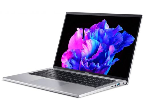 Acer Ноутбук Swift Go 14 SFG14-71 14" 2.8K OLED, Intel i7-1355U, 16GB, F512GB, UMA, Lin, серебристый NX.KMZEU.005 фото