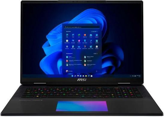 MSI Ноутбук MSI Titan 18 HX AI A2XWIG-269UA 18" UHD+, Intel U9-285HX, 64GB, F4TB, NVD5080-16, W11P, чорний 9S7-182421-269 фото