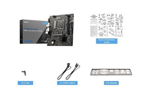 MSI Материнcкая плата PRO H610M-G DDR4 s1700 H610 2xDDR4 M.2 HDMI DP D-Sub mATX 911-7D46-228 фото