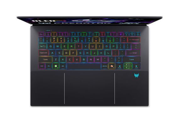 Acer Ноутбук Acer Predator Triton 14 PT14-52T 14.5" 2.8K OLED Touch, Intel U9-288V, 32GB, F2TB, NVD5070-8, Win11P, чорний NH.QU9EU.001 фото