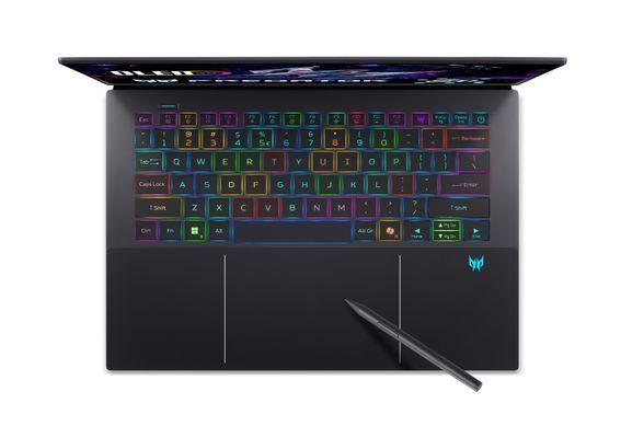 Acer Ноутбук Acer Predator Triton 14 PT14-52T 14.5" 2.8K OLED Touch, Intel U9-288V, 32GB, F2TB, NVD5070-8, Win11P, чорний NH.QU9EU.001 фото