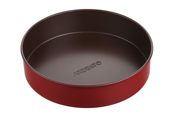 Форма для выпечки Ardesto Golden Brown круглая 24 см, коричневый,красный, углеродистая сталь AR2402R фото