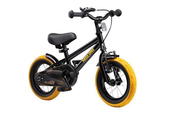 Miqilong Детский велосипед ST 12" черный ATW-ST12-BLACK фото