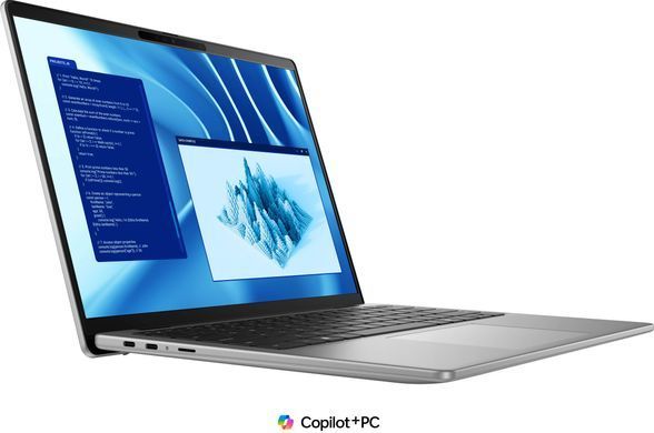Dell Ноутбук Latitude 7455 14" QHD+ IPS Touch, Snapdragon X Elite X1E-80-100, 32GB, F1TB, Qualcomm Adreno, Win11P, сірий N098L745513UA_W11P фото
