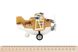 Літак металевий інерційний Same Toy Aircraft коричневий зі світлом і музикою 3 - магазин Coolbaba Toys