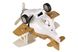 Самолет металический инерционный Same Toy Aircraft коричневый со светом и музыкой 4 - магазин Coolbaba Toys