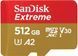 SanDisk Карта пам'яті microSD 512GB C10 UHS-I U3 R170/W80MB/s Extreme V30