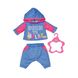 Набор одежды для куклы BABY BORN - СПОРТИВНЫЙ КОСТЮМ ДЛЯ БЕГА (на 43 cm, голубой) 7 - магазин Coolbaba Toys