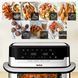 Tefal Мультипіч Tefal Dual Easy Fry Flex, 2700Вт, чаша-5.5+3.5л, сенсорне керув., з віконцем, 2 чаши, гриль, пластик, чорний-нерж. сталь 8 - магазин Coolbaba Toys
