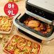 Tefal Мультипіч Tefal Dual Easy Fry Flex, 2700Вт, чаша-5.5+3.5л, сенсорне керув., з віконцем, 2 чаши, гриль, пластик, чорний-нерж. сталь 6 - магазин Coolbaba Toys