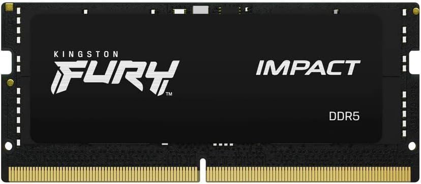 Kingston Пам'ять ноутбука Kingston DDR5 32GB KIT (16GBx2) 6000 FURY Impact XMP KF560S38IBK2-32 фото