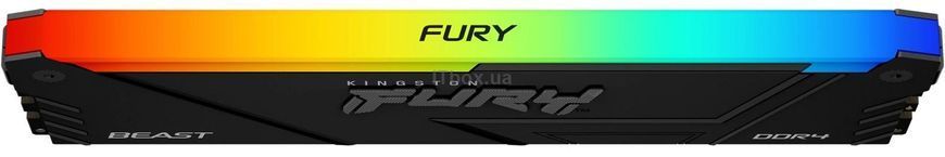 Kingston Пам'ять ПК Kingston DDR4 16GB 3200 FURY Beast RGB KF432C16BB12A/16WP фото