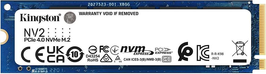 Накопичувач SSD Kingston M.2 4TB PCIe 4.0 NV2 SNV2S/4000G фото