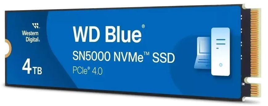 WD Накопичувач SSD WD M.2 4TB PCIe 4.0 Blue SN5000 WDS400T4B0E фото