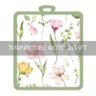 ARDESTO Прихватка ARDESTO Spring flowers 18х20см, 100% поліестер, білий