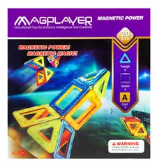Конструктор Magplayer магнитный набор 20 эл. MPA-20 фото