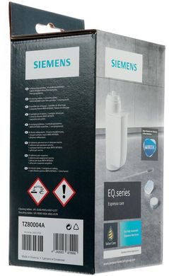 Набор для очистки кофеварок Siemens, 10 т. от жира, 3 т. от накипи, 1 фильтр, 1 щетка TZ80004A фото