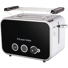 Toaster Russell Hobbs Distinctions 2-Slice, 1670W, plastic, heating, defrosting, black 26430-56 фото