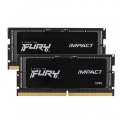 Kingston Пам'ять ноутбука DDR5 16GB KIT (8GBx2) 4800 FURY Impact KF548S38IBK2-16 фото