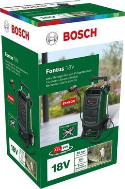 Bosch Минимойка аккумуляторная Fontus 18V 18В 20бар 386л/ч 7.5кг без АКБ и ЗП 0.600.8B6.102 фото