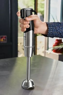 Блендер Tefal погружной INFINY FORCE PRO, 1200Вт, 9в1, чаша-800мл, чопер 500мл, спиралайзер, турборежим, черный HB95LD38 фото