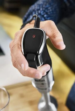 Блендер Tefal погружной INFINY FORCE PRO, 1200Вт, 9в1, чаша-800мл, чопер 500мл, спиралайзер, турборежим, черный HB95LD38 фото