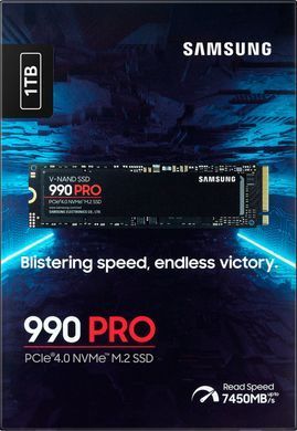 Samsung Накопитель SSD M.2 1TB PCIe 4.0 990PRO MZ-V9P1T0BW фото