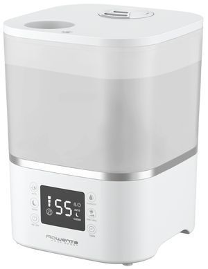 Rowenta Зволожувач повітря Aqua Boost, традиційне зволоження, 40м2, 2,5л, 380мл/г, електр. кер-ння, авт. вимкнення, білий