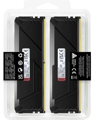 Kingston Пам'ять ПК Kingston DDR4 16GB KIT (8GBx2) 3200 FURY Beast RGB KF432C16BB2AK2/16WP фото