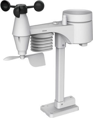 Sencor meteorological station, in/out measurement, CR2032x1+AAx3, temperature, humidity, time, weather forecast, atm. pressure, wind speed SWS9400 фото
