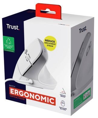 Trust Мышь Trust Bayo 2 Ergonomic, USB-A, біла 25397_TRUST фото