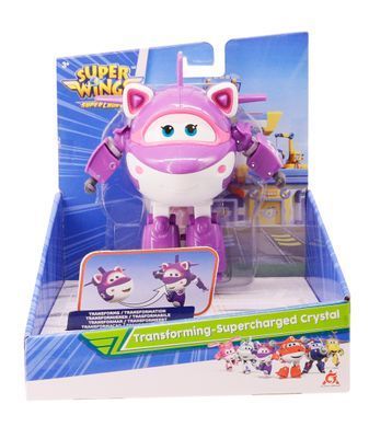 Super Wings Игровая фигурка-трансформер Transforming-Supercharge Crystal, Кристал EU740263 фото
