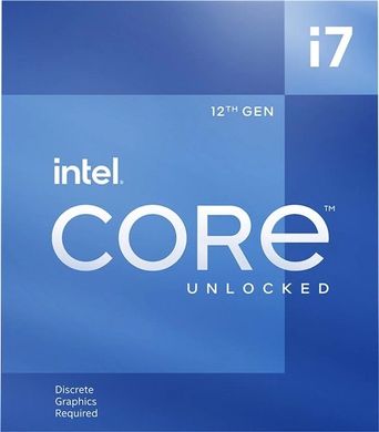 Intel Центральний процесор Core i7-12700KF 12C/20T 3.6GHz 25Mb LGA1700 125W w/o graphics Box BX8071512700KF фото